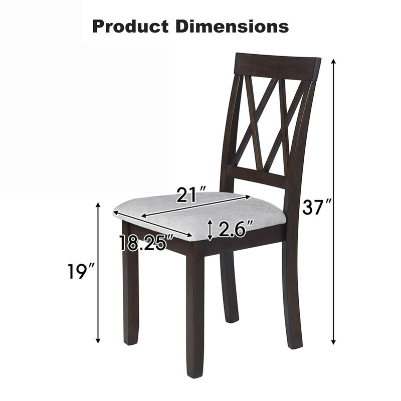 Merax Modern Upholstered Dining Chairs Set of 2