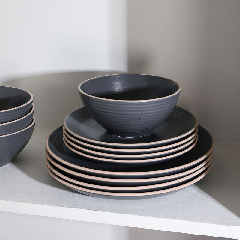 Stone Lain Lauren Stoneware 16 Piece Dinnerware Set