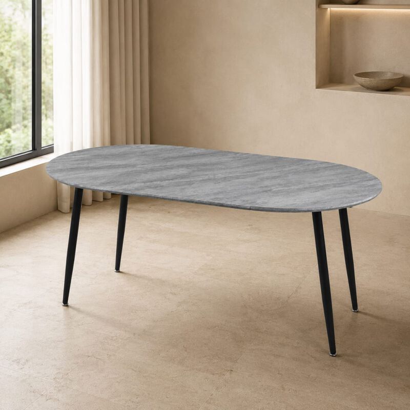 GOODSILO Extensible Multi-Functional Table with Sturdy Wood Legs for Dining, Office, and Coffee Use, 100/140/180cm image number 3