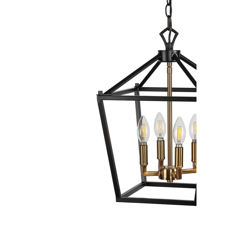 PagodaBulb Lantern Metal LED Pendant