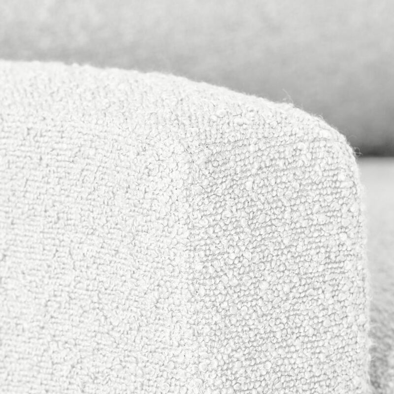 CorLiving Boucle Glider Recliner Chair, White