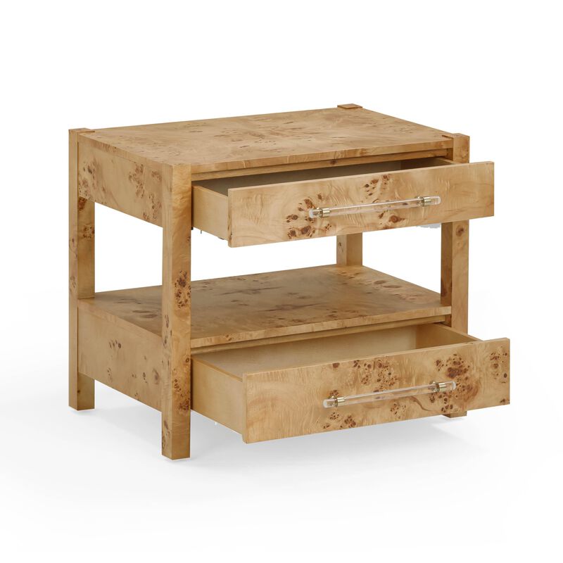 Brandyss Honey Burl Nightstand image number 3