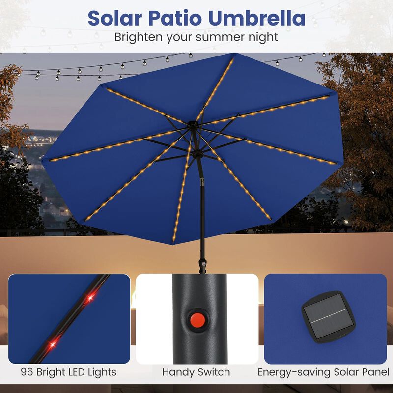 9 ft half round patio umbrella Nuu Garden 9 ft. Iron Half Round Outdoor Patio Umbrella in Beige with Crank, Weather-Resistant Polyester Fabric