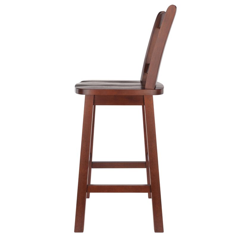 Winsome Wood Fina Swivel Seat Counter Stool - Walnut