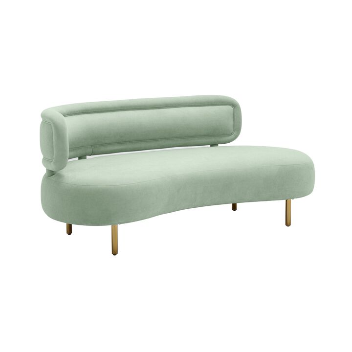Tischa Mint Green Velvet Sofa