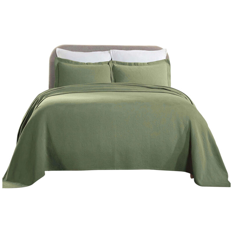 Lightweight Cotton Bedspread Set with Matching Shams image number 2