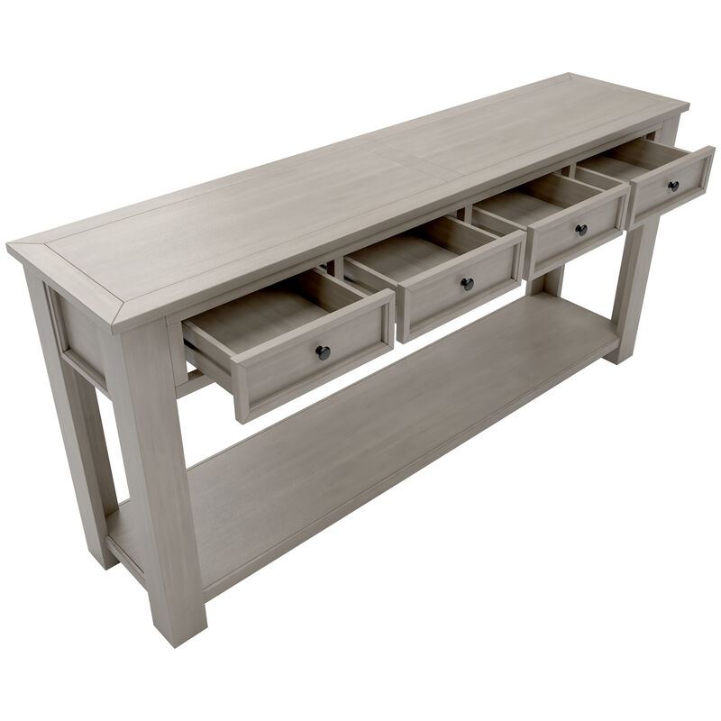 Merax Console Table with Storage Drawers