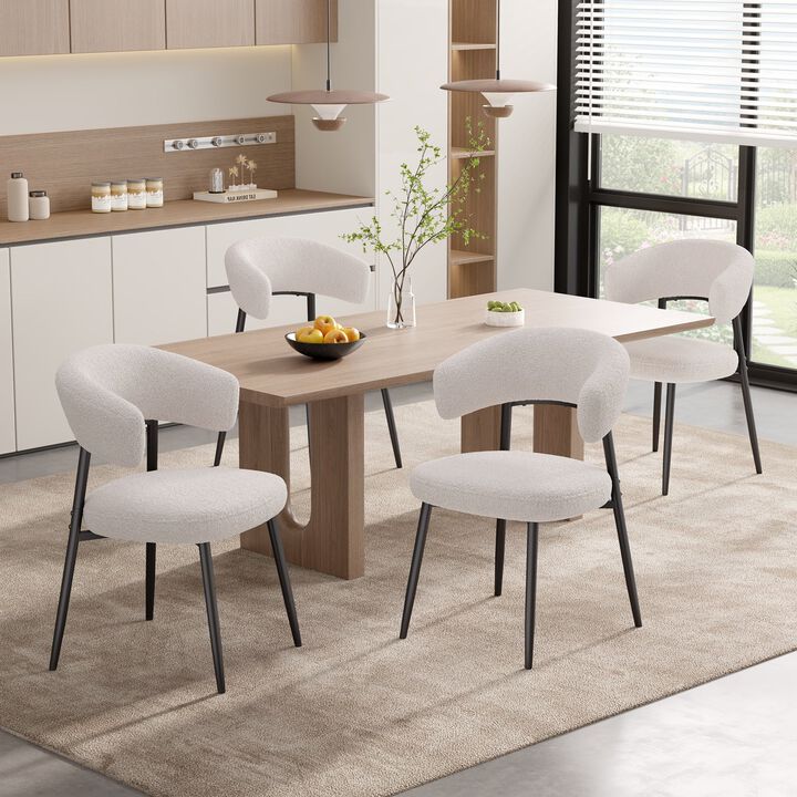 Modern Velvet Dining Chair Set of 4