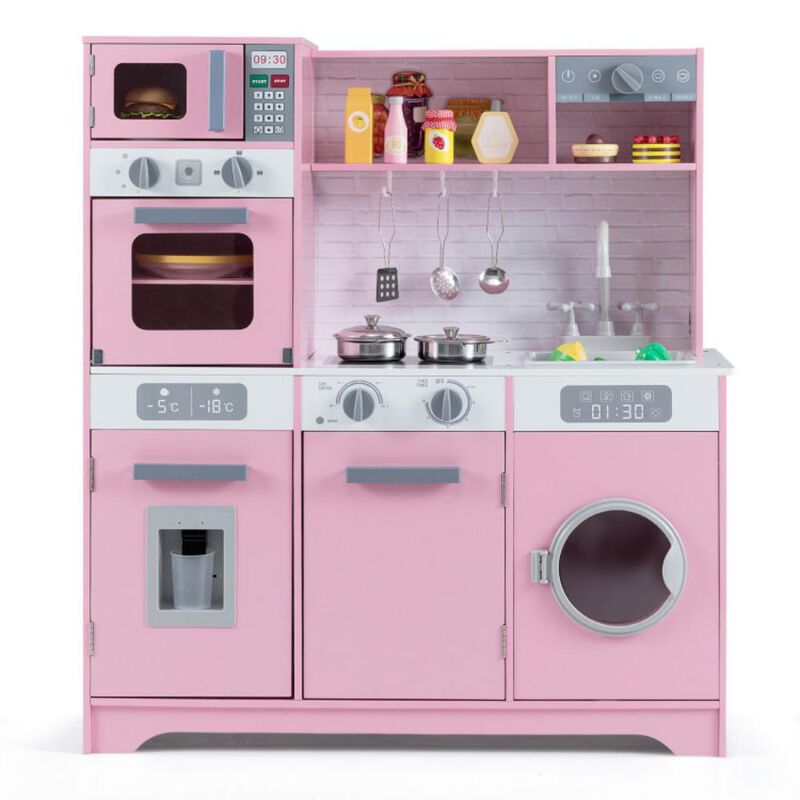 Pretend Play Kitchen Toy Set with Accessory Playset Real Lights & Sounds for Interactive Fun image number 0
