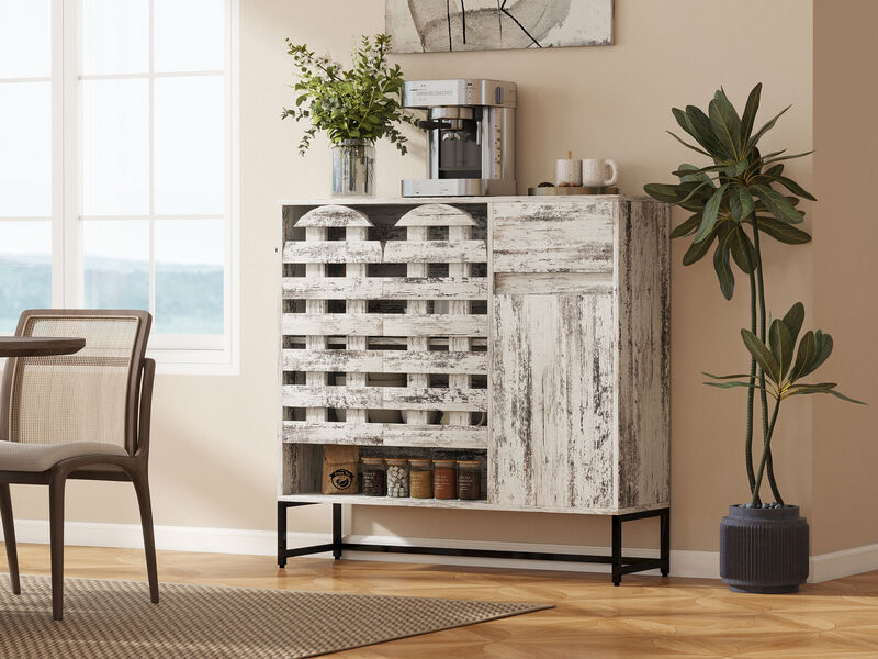 Jilnop rustic storage cabinet image number 1