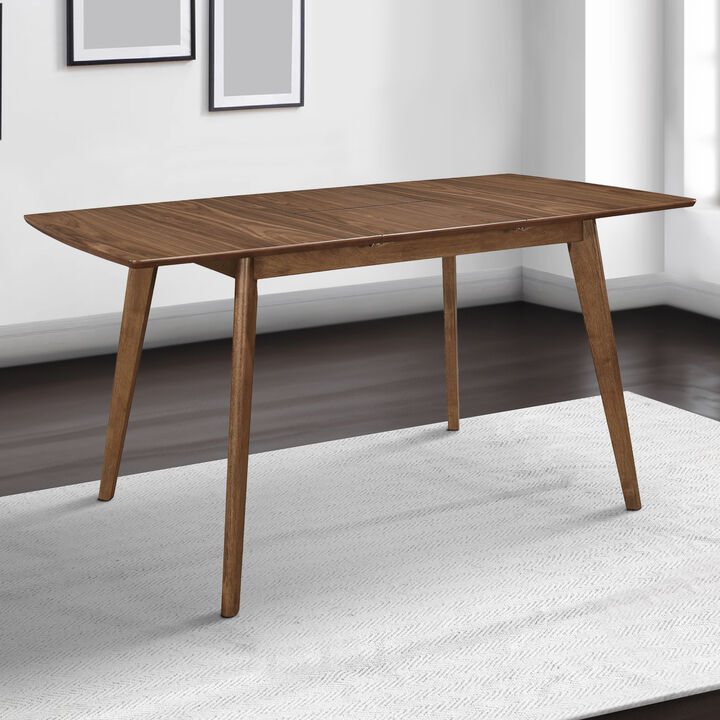 30 Inch Mid Century Modern Wooden Dining Table, Brown-Benzara