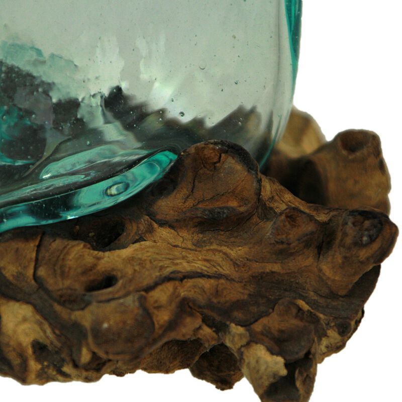 Teak Driftwood Decorative Bowl Vase, 575 High, Home And Patio Decor image number 3