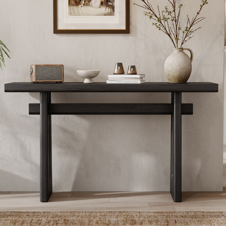 Whisen Mirod Elegant Console Table with Geometric Silhouette