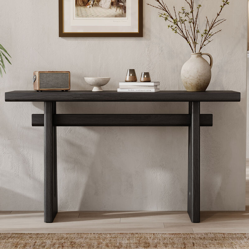 Whisen Mirod Elegant Console Table with Geometric Silhouette
