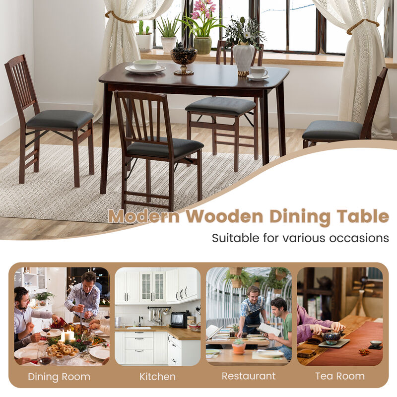 Sturdy Dining Table with Supportive Legs Modern Dining Room