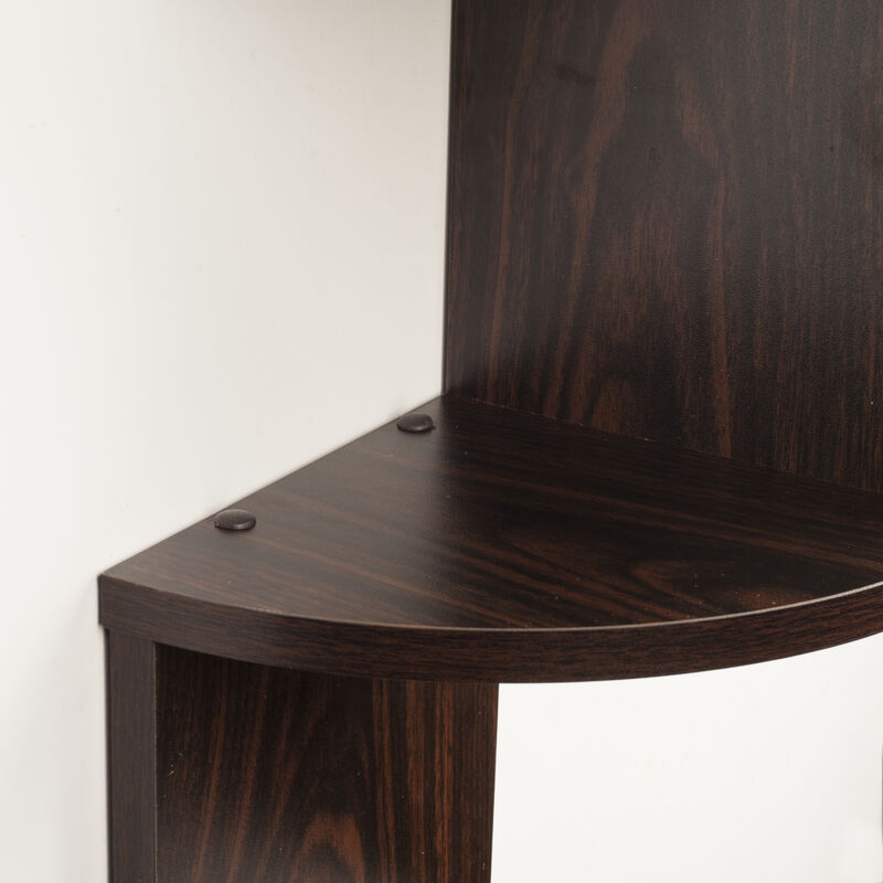 Large Laminated Corner Wall Mount Shelf