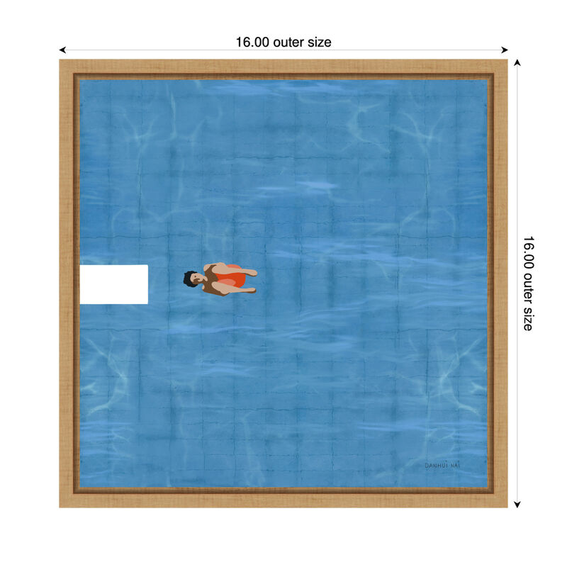 Pool Fun II by Danhui Nai Framed Canvas Wall Art image number 2