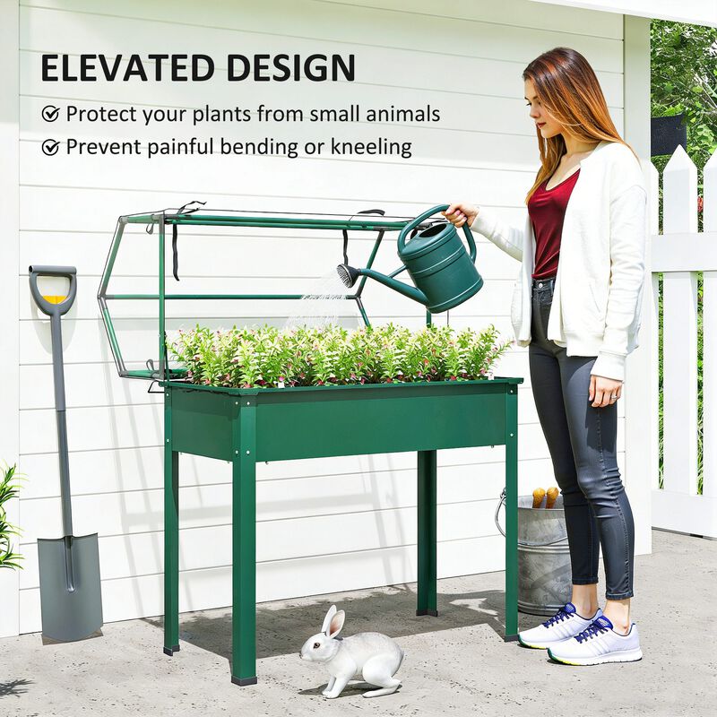 Hivvago Elevated Vegetable Planter with Drainage Hole image number 4