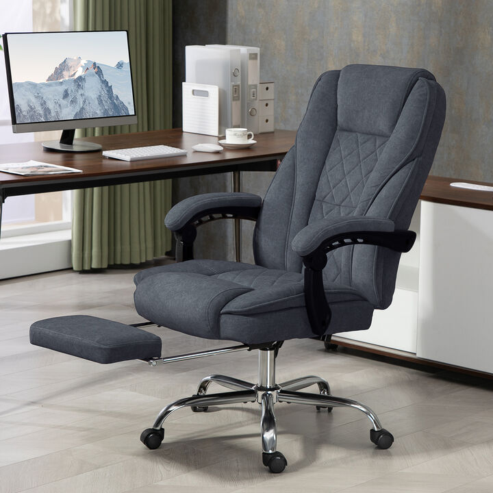 Hivvago Heated Massage Office Chair with Recline and Footrest