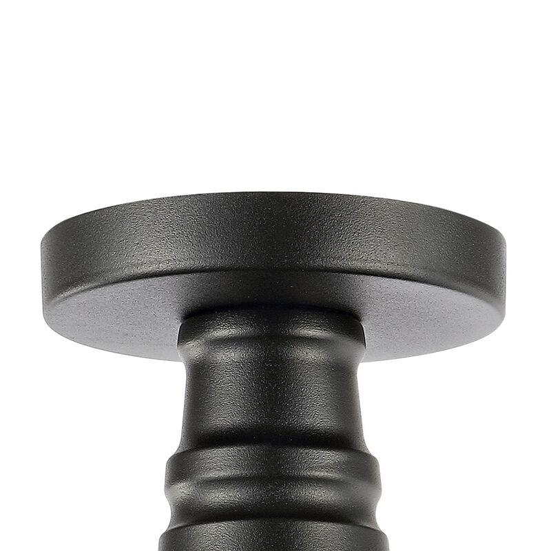 Camila Classic Industrial Indoor/Outdoor Iron LED Semi Flush Mount