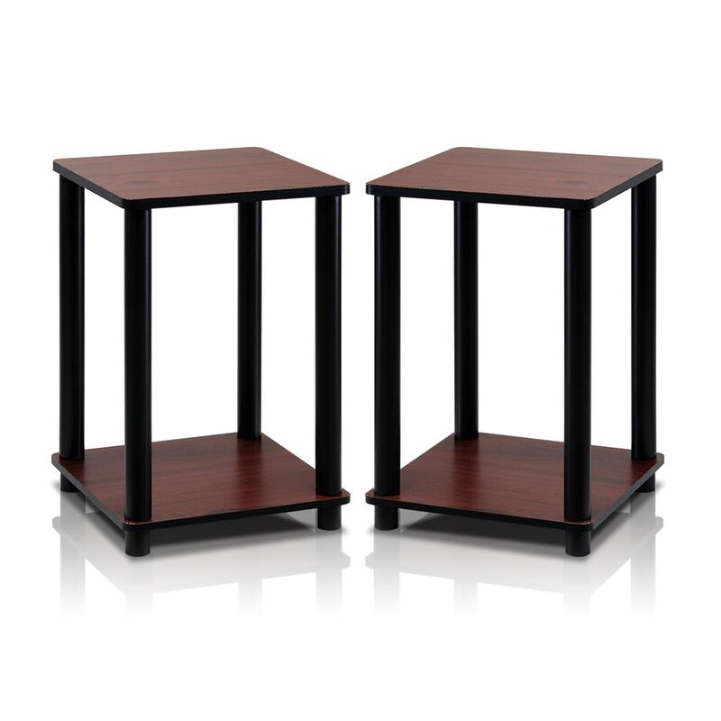 Turn-N-Tube End Table Corner Shelves, Set of 2
