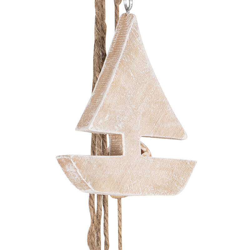 Wood 40"H Hanging Sailboat image number 1