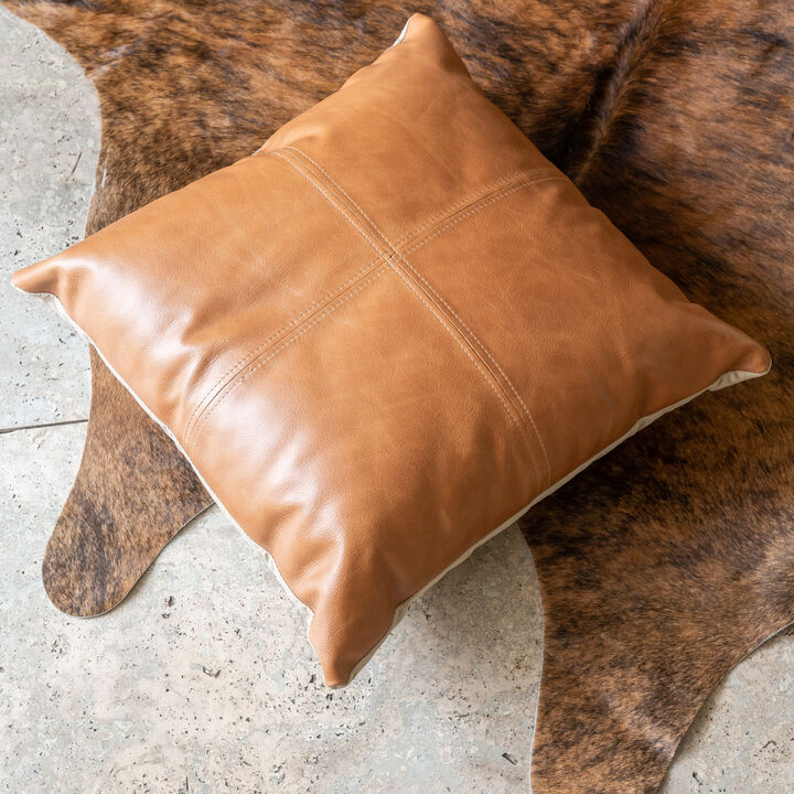Cowhide Pillow Cover 16″ x 16″