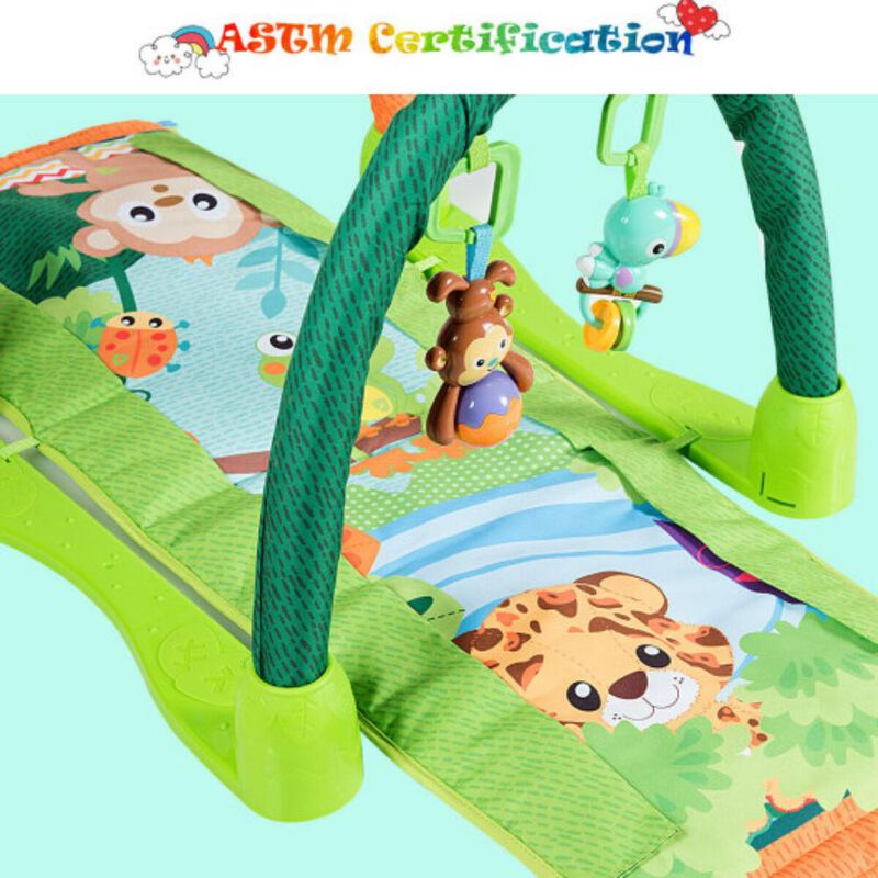 Baby Activity Center Gym Mat 4-in-1 for Play and Learning image number 1