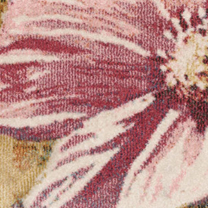HomeRoots Floral Area Rug