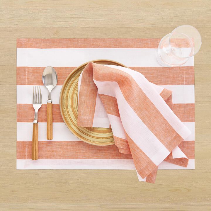 Linen Placemats - Cabana Stripe