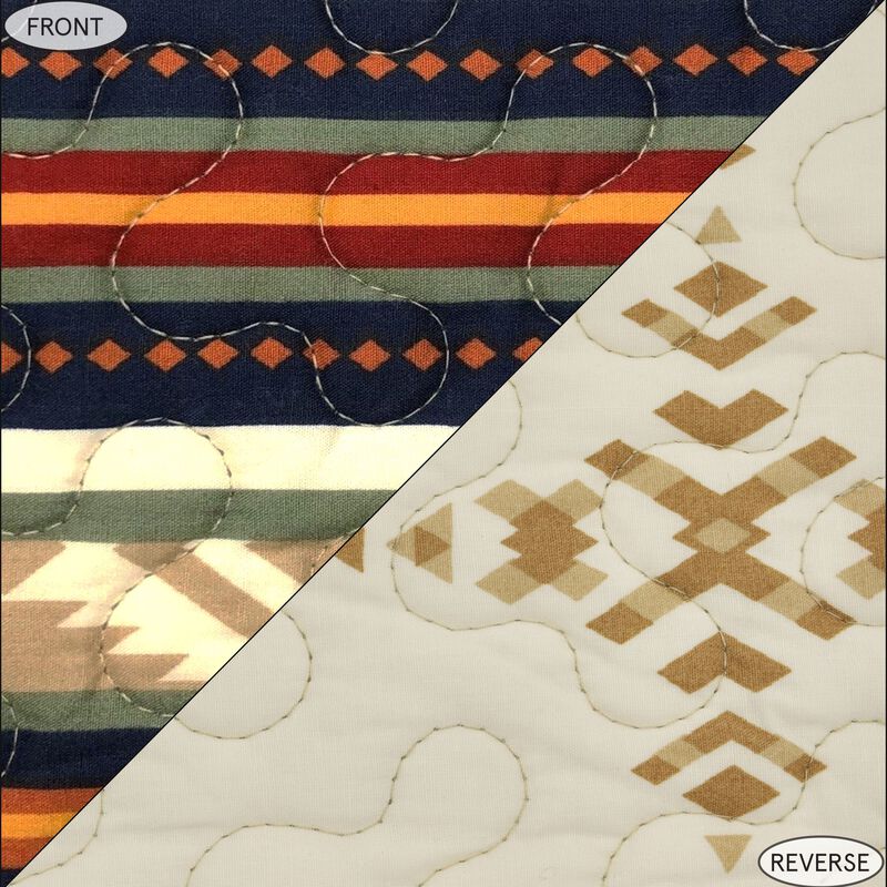 Del Sol Twin Reversible Quilt Set image number 2