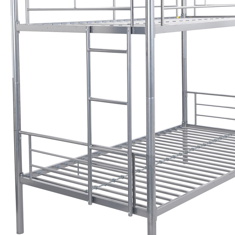Merax Twin Over Twin Bunk Bed with Sturdy Steel Frame