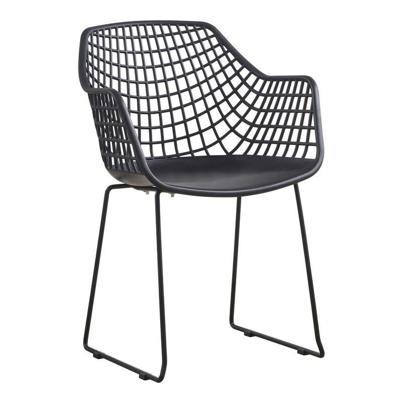 Moe's Home Collection Honolulu Chair, Black