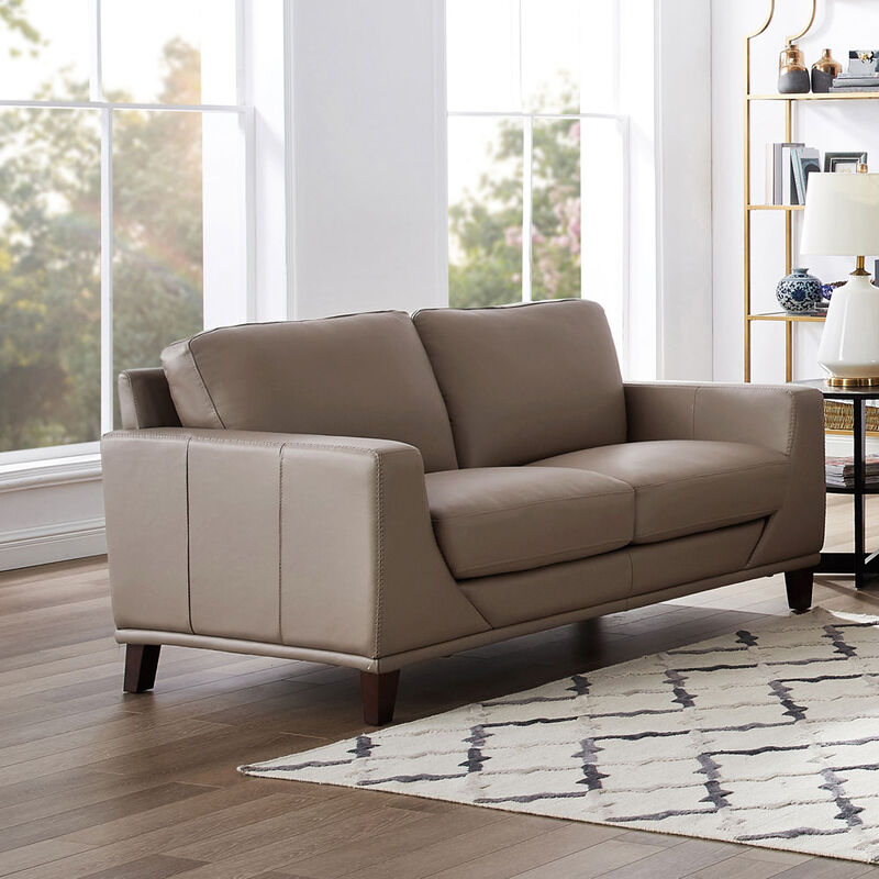 Soma Top Grain Leather Loveseat