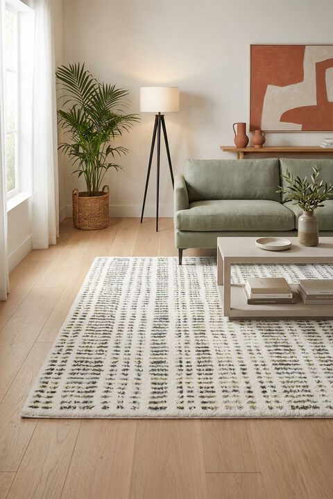 Galileo GAL02 Ivory/Multicolor 5'3" x 7'6" Rug