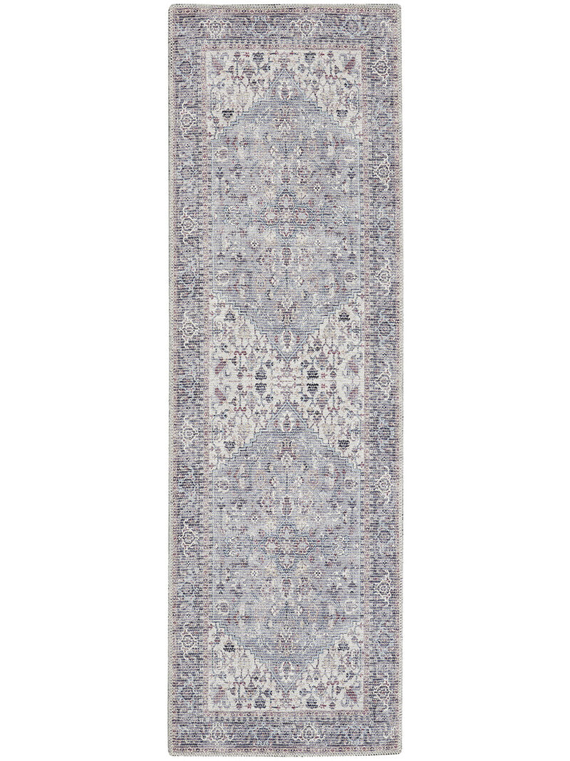 Machine Washable Series 1 SR104 Gray 2'2" x 12' Rug