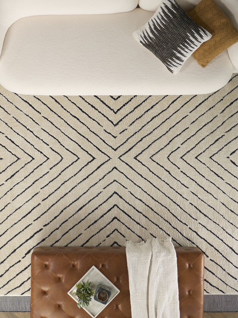 Positano POS01 Charcoal 10' x 14' Rug