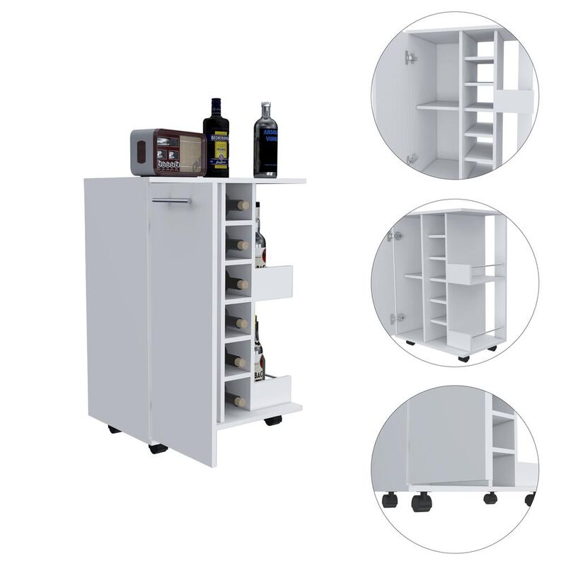 Magda Bar Cart - White