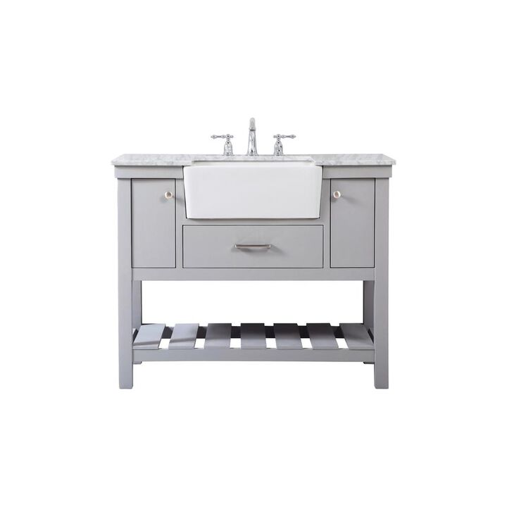 Elegant Kitchen and Bath 42 inch Single bathroom vanity in grey