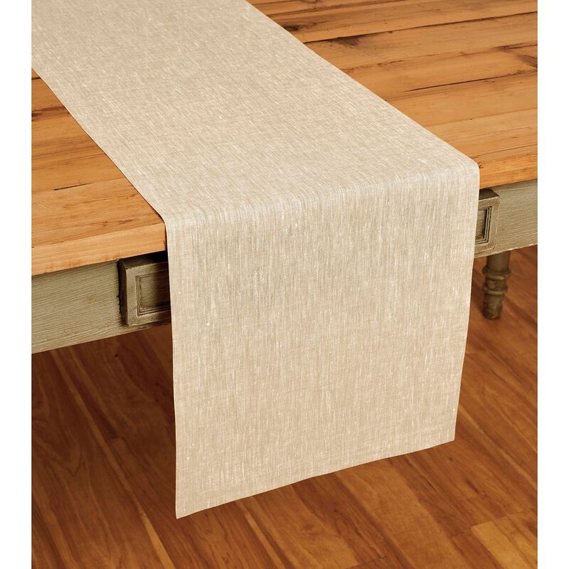 Solino Home Athena 100% Linen Table Runner &ndash; Handcrafted, Machine Washable, Perfect for Holiday and Everyday Dining