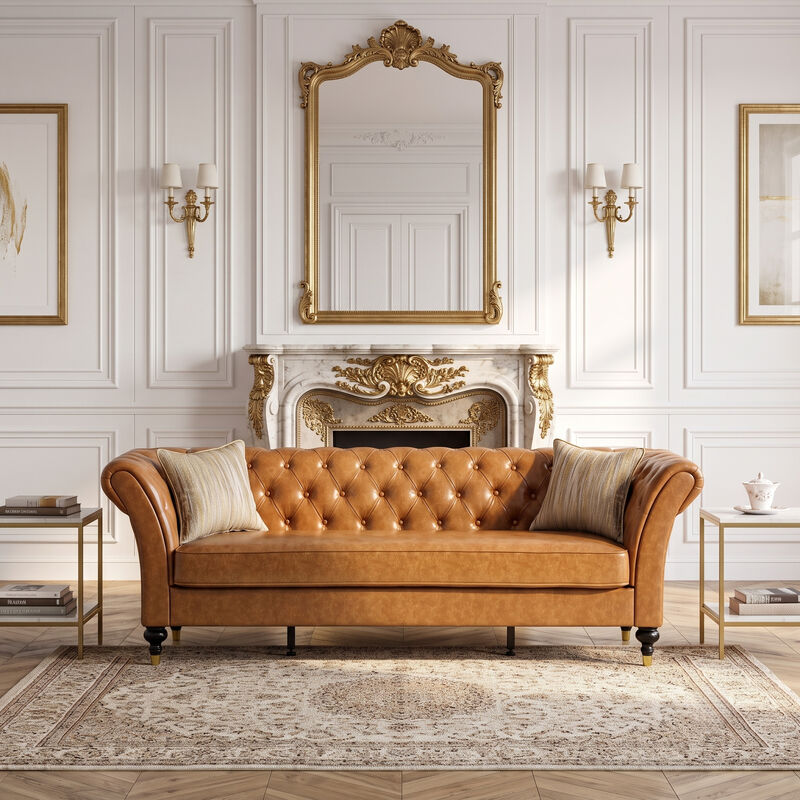 Tokvom 3-Seater PU Sofa image number 2