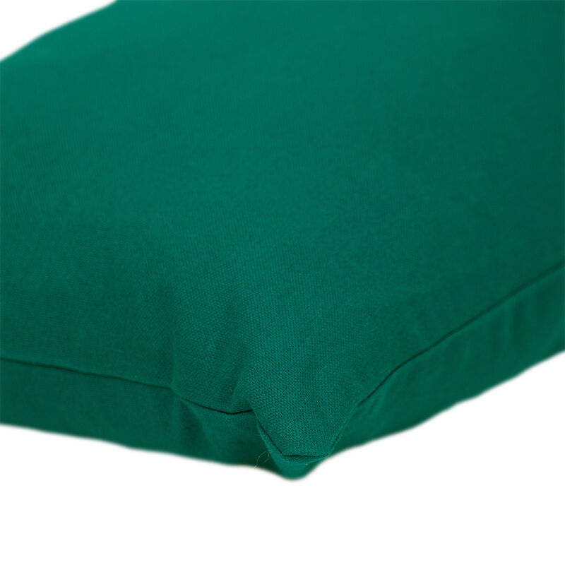 HomeRoots 12" X 18" Green Cotton Throw Pillow image number 2