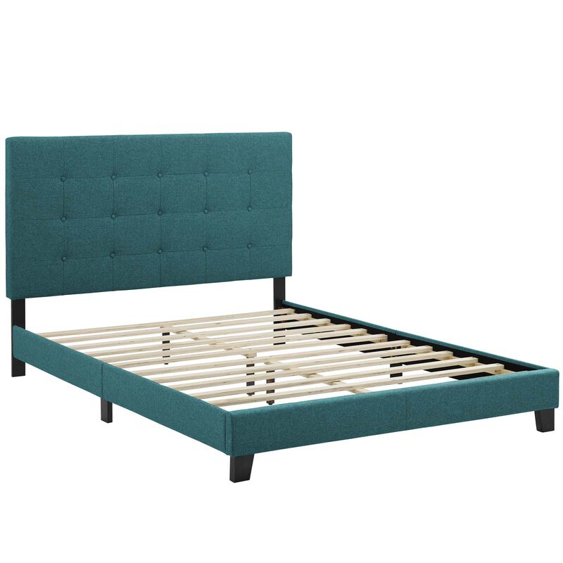Modway - Melanie Twin Tufted Button Upholstered Fabric Platform Bed image number 2