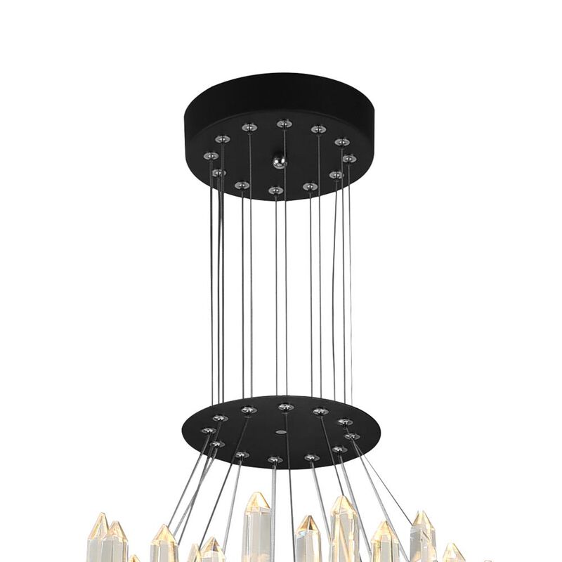 Juliette LED Chandelier With Black Finish