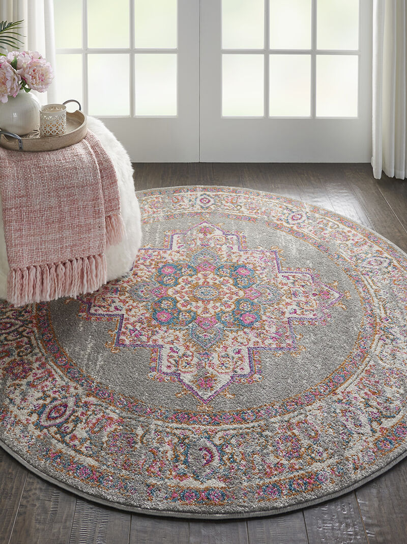 Passion PSN03 Gray 5'3" x 7'3" Rug image number 7