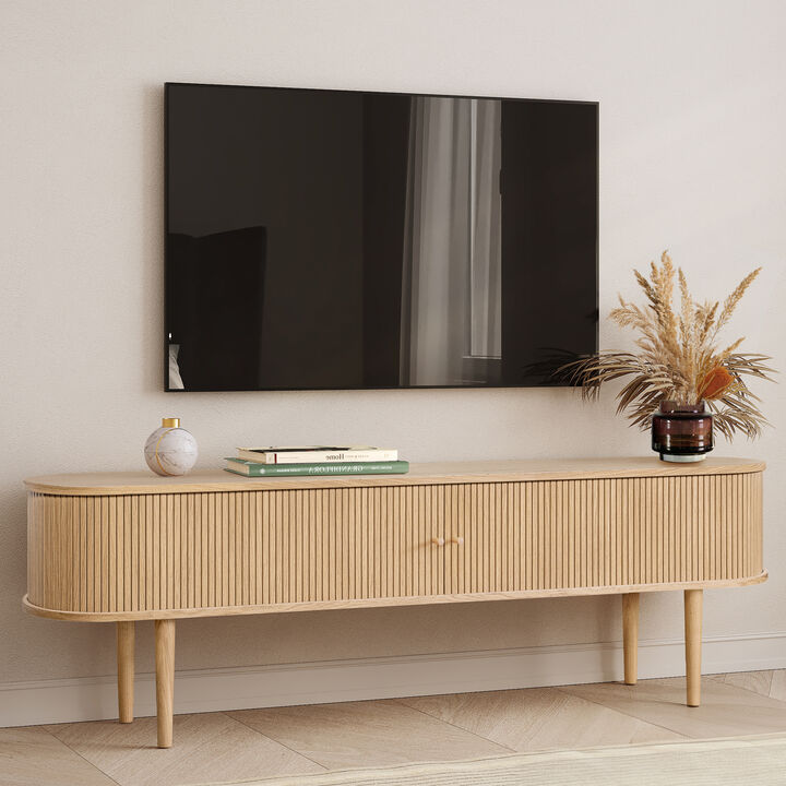 SLIDDO 71 TV Stand with storage.