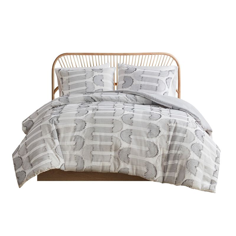 Gracie Mills Jermaine Luxurious Harmony: Clip Jacquard Comforter Set image number 1