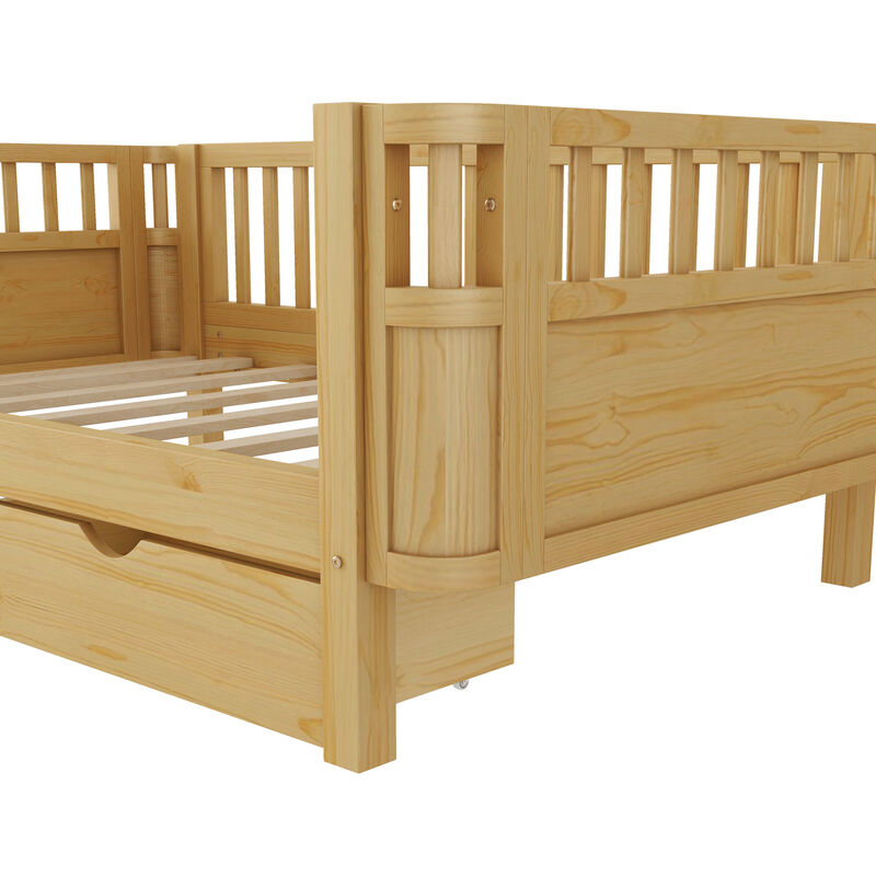 Pangsu Wood Platform Bed for Kids image number 8