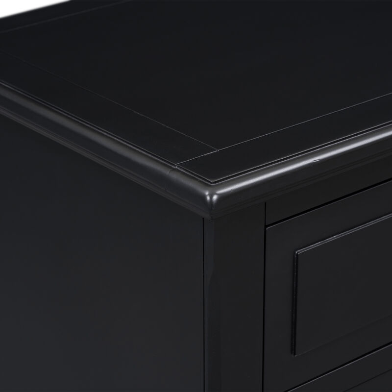 Streamdale 3-Drawer Nightstand Storage Wood Cabinet image number 9
