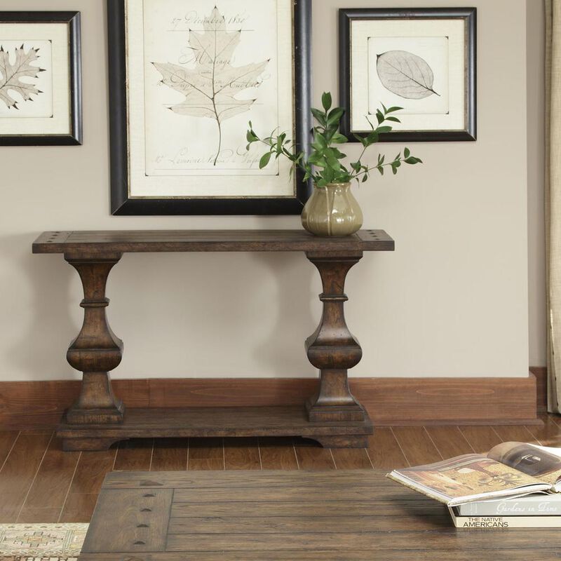 Liberty Furniture Sedona Sofa Table in Kona Brown image number 2